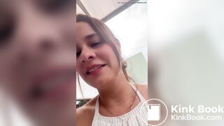 Full video of Brazilian woman with diarrhea on the str