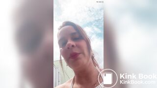 Full video of Brazilian woman with diarrhea on the str