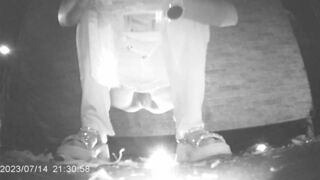 nightcam camera caught a teen girl