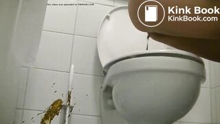 SPY amazing girl misses and spreads hot diarrhea