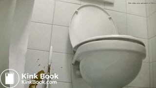 SPY amazing girl misses and spreads hot diarrhea