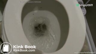 Hot girl shitting on paper plate many times