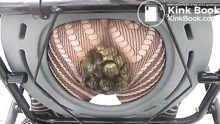 Big poop in fishnets - video 2