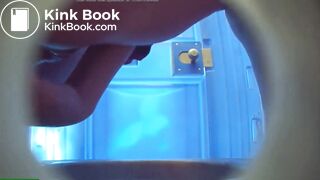 Quick shit on porta potty