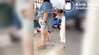 Woman shits her pants due to illness