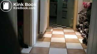 Jeans mess in front hallway