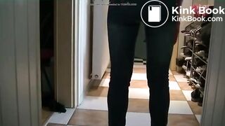 Jeans mess in front hallway