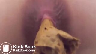 Close up of a woman pooping - video 16