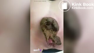 she shits like a cow !