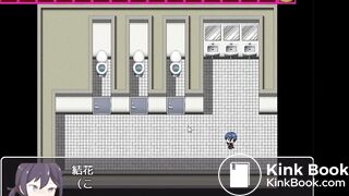 school girl pooping