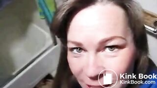 woman shits while recording youtube response