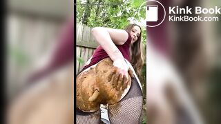 Girl poop and fart compilation - video 2