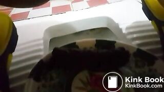 Sexy Girl Pooping on plate