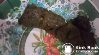 Sexy Girl Pooping on plate