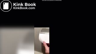 Japanese girl in pjs shitting on the toilet