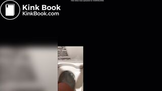 Japanese girl in pjs shitting on the toilet