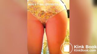 Bent over Panty Poop