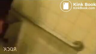 Cute girl taking a dump