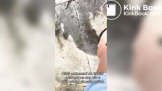 Brazilian girl shits down her leg