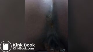 Black ebony pussy shitty bootyhole closeup!