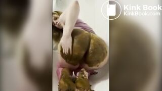 blonde pawg shit smearing