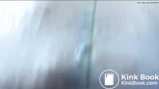 Girl pushes out Big Mess right in your face