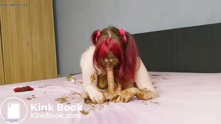 Christmas Panty Filling tripple panty poop