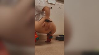 Christmas socks poop