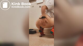 Christmas socks poop