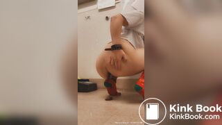 Christmas socks poop