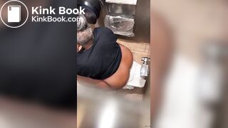 Ebony granny OVERSTALL shit voyeur