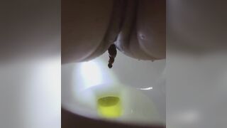 Constipated Asian Korean poop