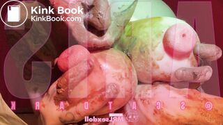 @Scatdark playing with realistic sex doll