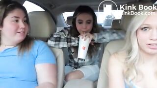 Girl poops inside of car