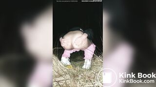 Plump Booty Girl Shits & Pisses Outside