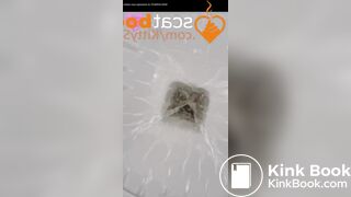 Long log toilet pov hairy prolapse