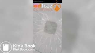 Long log toilet pov hairy prolapse