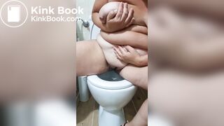 Granny Shitting on Toilet