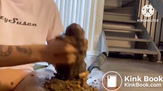 Shitty handjob dark ebony