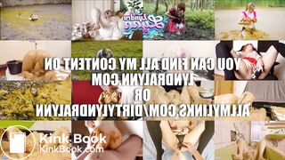 Watch me poop - masturbating with my shit