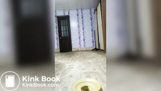 Hot girl shitting on plate - video 6
