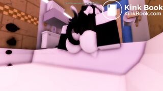 Roblox girl clogs a toilet
