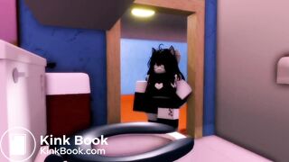 Roblox girl clogs a toilet