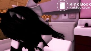 Roblox girl clogs a toilet