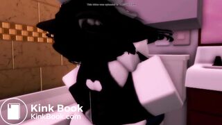 Roblox girl clogs a toilet