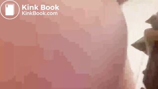 Sexy girl shits on toilet