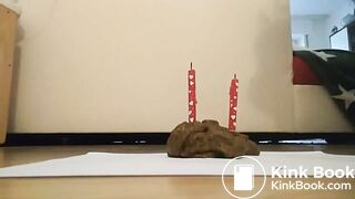 One of my favorite scat girl making shit cake