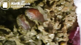 Big poop and masturbation in pink panties