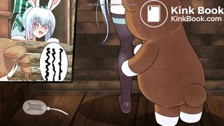 “Bunny Girl Fee” Enema Prank During Conversation