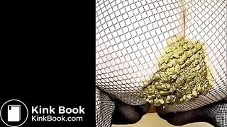 Redhead fishnet shit